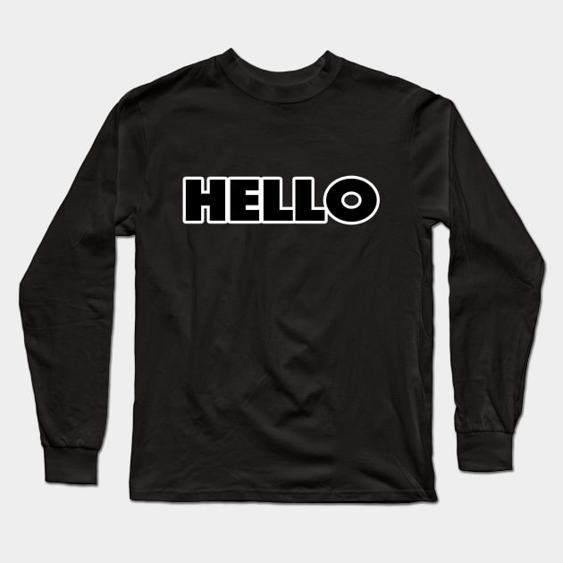 Hello Long Sleeve T-Shirt by lenn